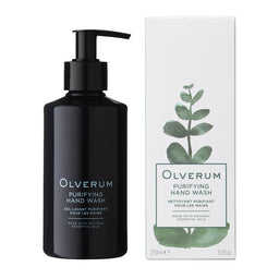 Olverum Purifying Hand Wash and packaging 
