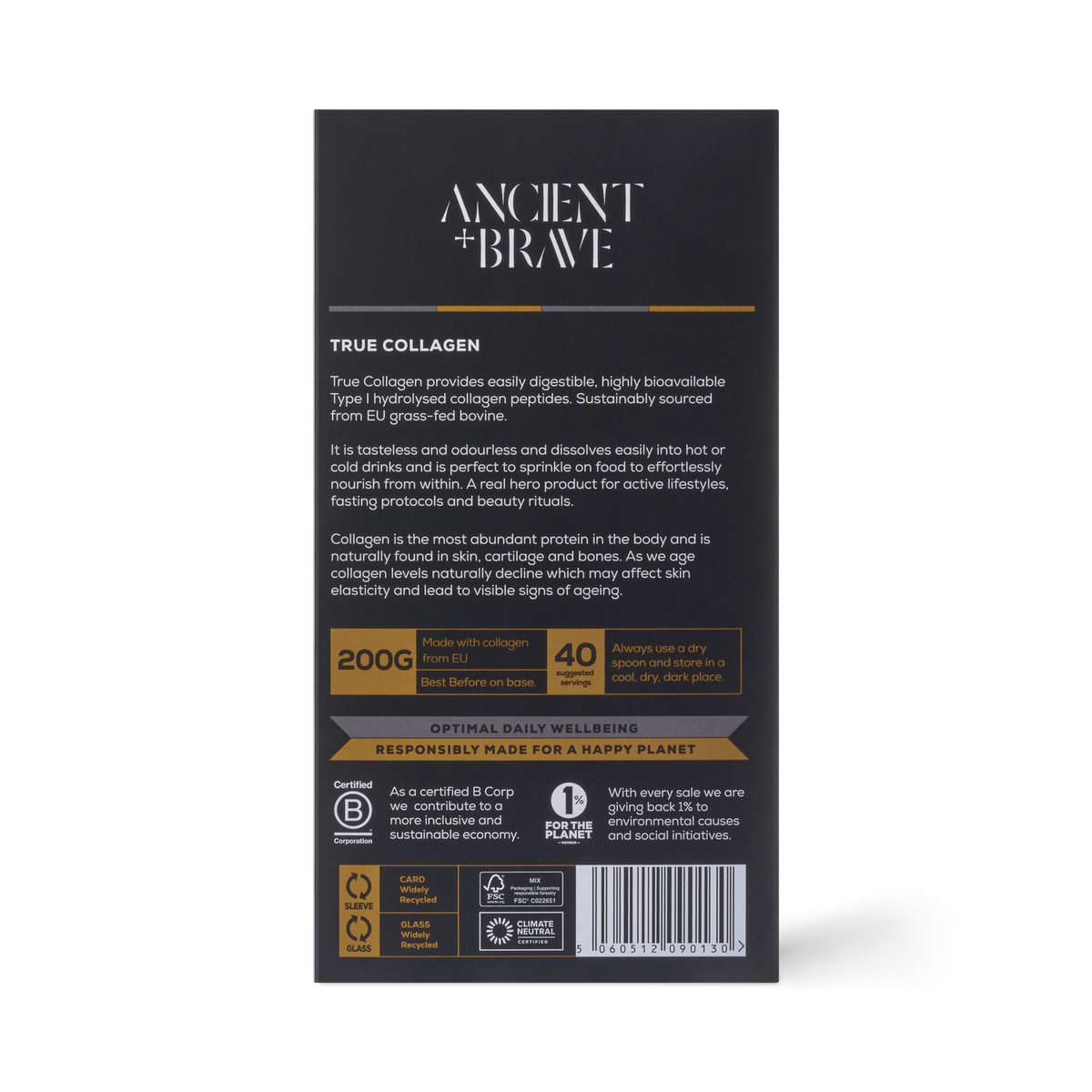 Ancient + Brave True Collagen Supplements - Damaged
