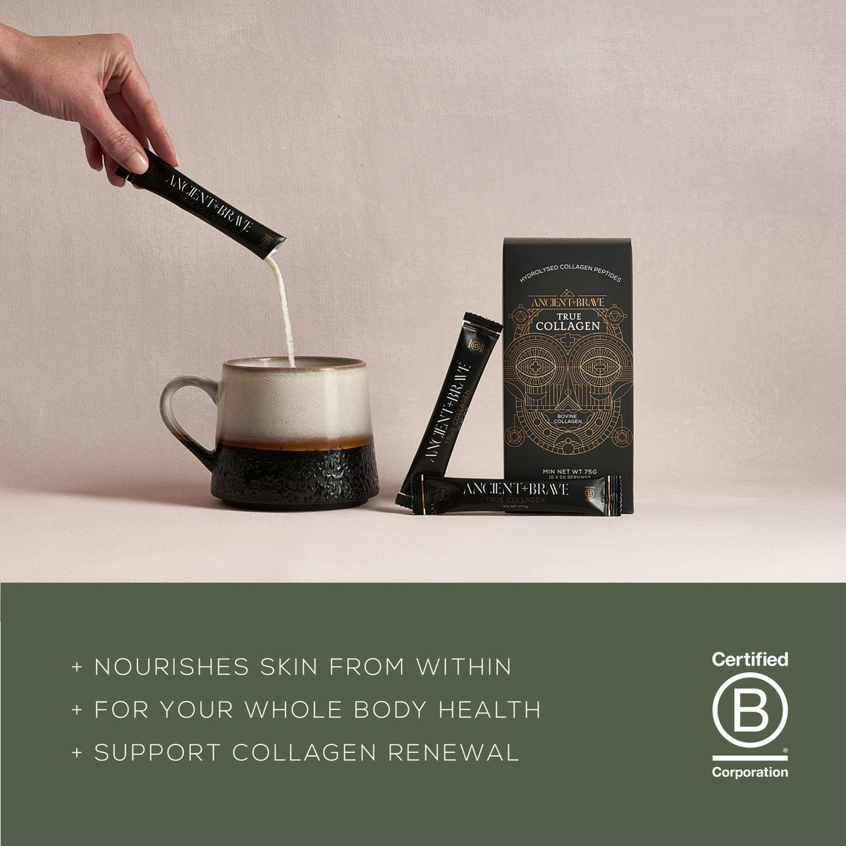Ancient + Brave True Collagen Supplement Sachets