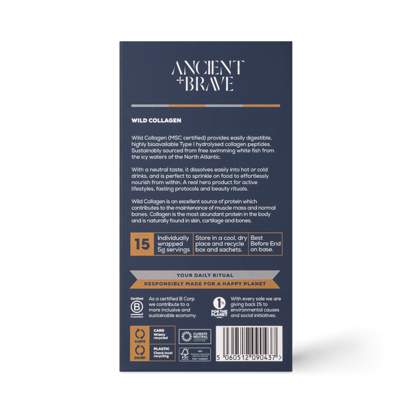 Ancient + Brave Wild Collagen Supplements Sachets