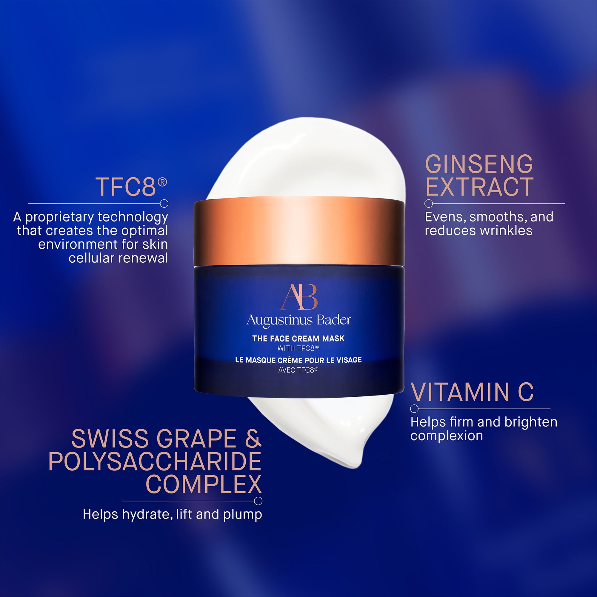 パック・フェイスマスク Augustinus Bader THE CREAM 50ml Augustinus Bader The Face Cream Mask | Face the Future