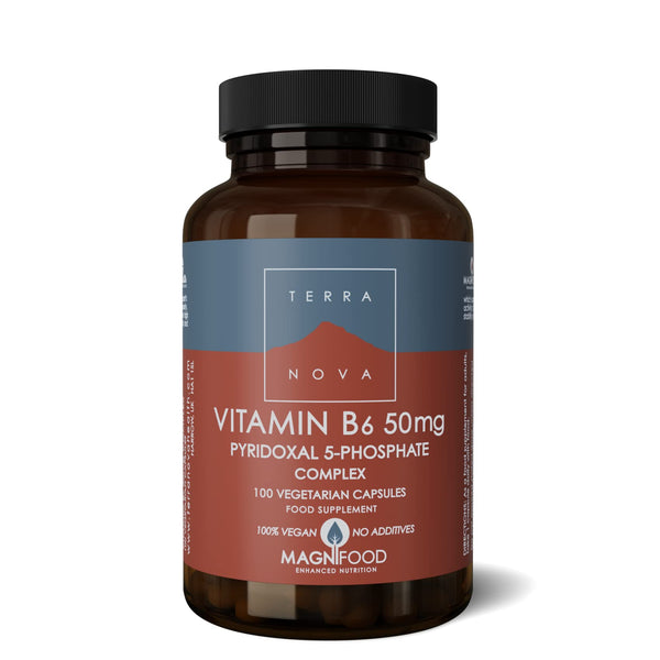 Terranova Vitamin B6 (P5-P) 50mg Complex 100 Capsules