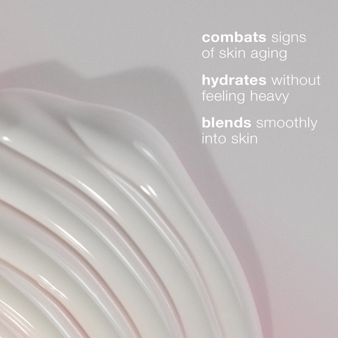 Cosmetic product with text on a pink background