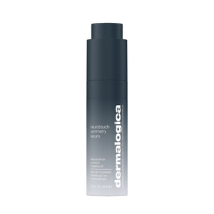 Dermalogica neurotouch symmetry serum bottle on a white background