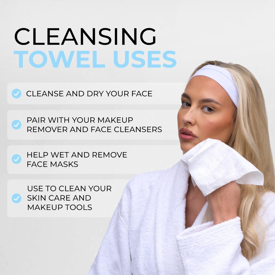 ISOSKIN Cotton Cleansing Towels - 25 sheets