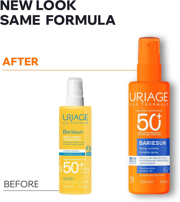 Uriage Bariesun Invisible Spray Fragrance Free SPF50+ 200ml