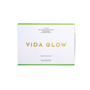 Vida Glow product packaging on a white background