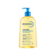 Bioderma shower gel bottle on a white background