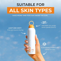 ISOSKIN Halo Spray Sunscreen SPF50 - PA+++ UVA/UVB Protection