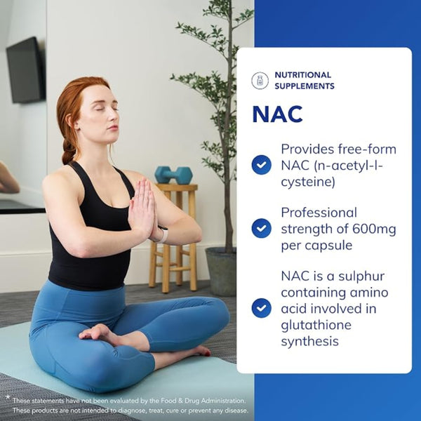 Pure Encapsulations NAC 600mg 90 Capsules