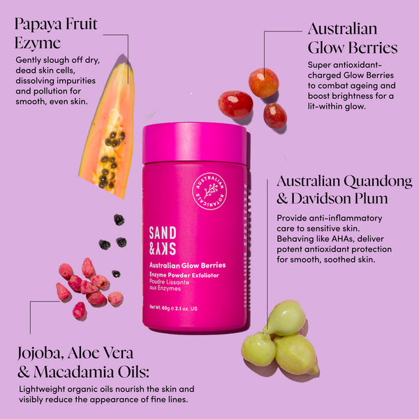 Sand & Sky Australian Glow Berries Enzyme Powder Exfoliator