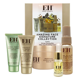 Collection of Emma Hardie skincare products with packaging on a white background