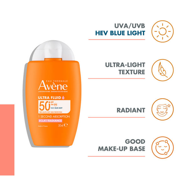 Avène Ultra Fluid Radiance SPF50+ for All Skin Types