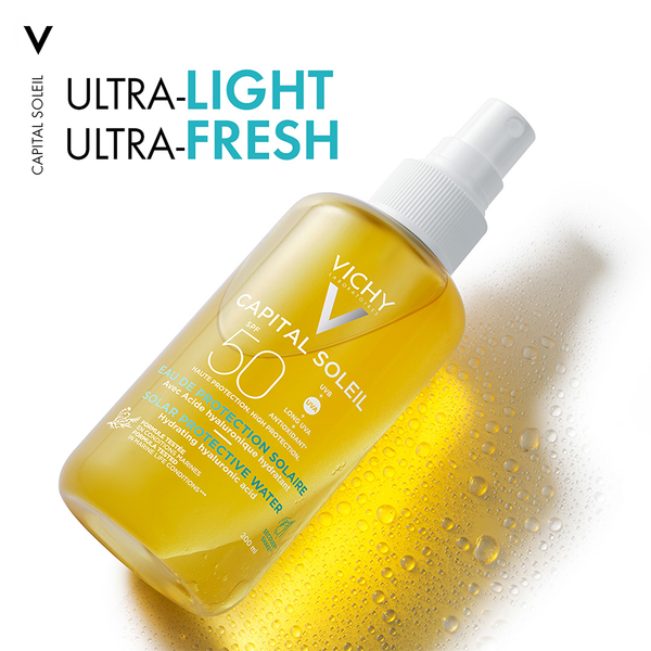 Vichy Capital Soleil Hydrating Sun Protection Water Spray SPF50 with Hyaluronic Acid 200ml