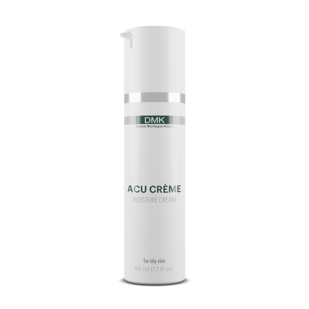 DMK Acu Creme bottle on a white background