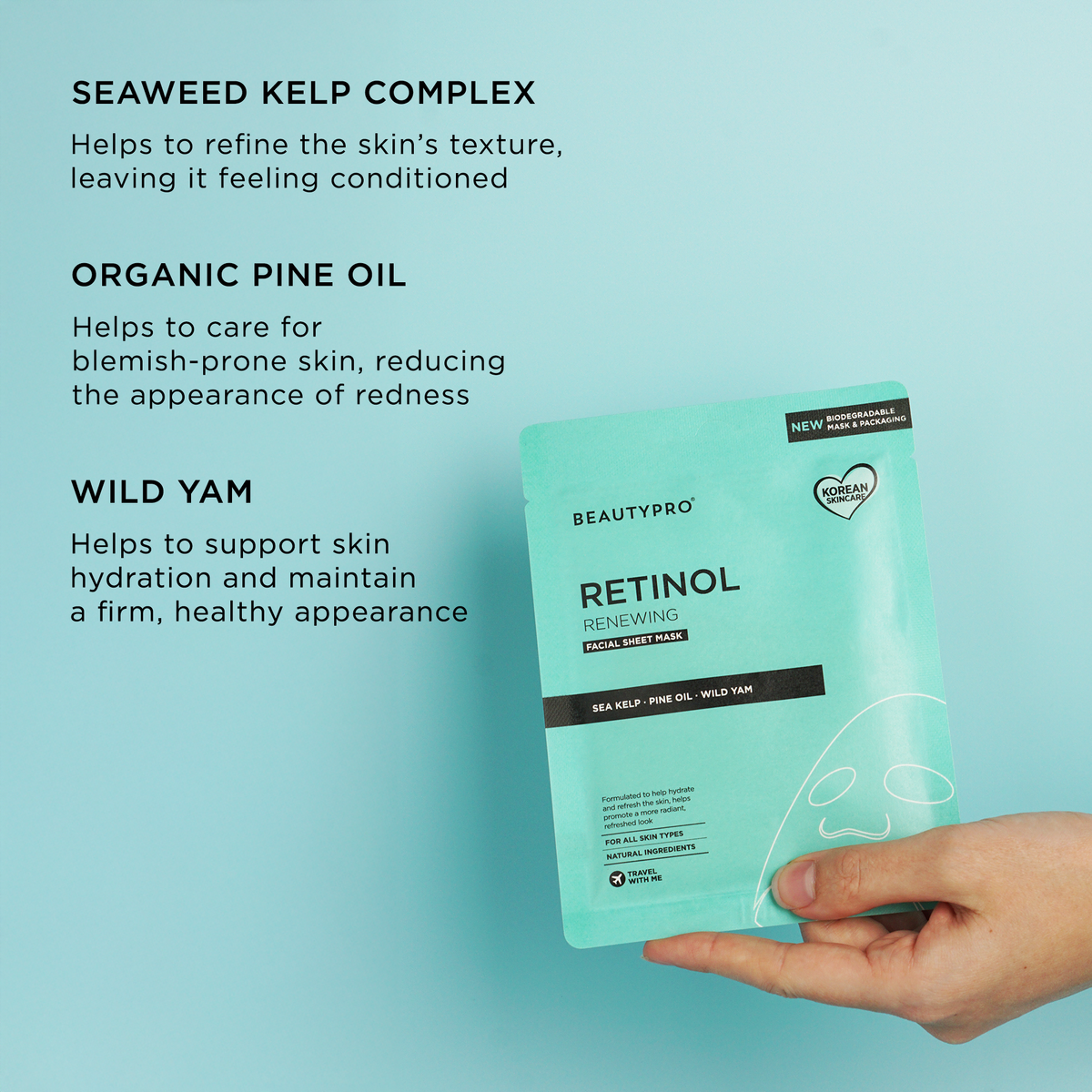 BEAUTYPRO RETINOL Anti-Ageing Sheet Mask