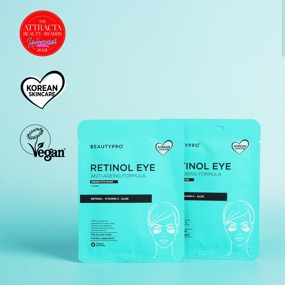 BEAUTYPRO Retinol Under Eye Patch (3 Pairs)