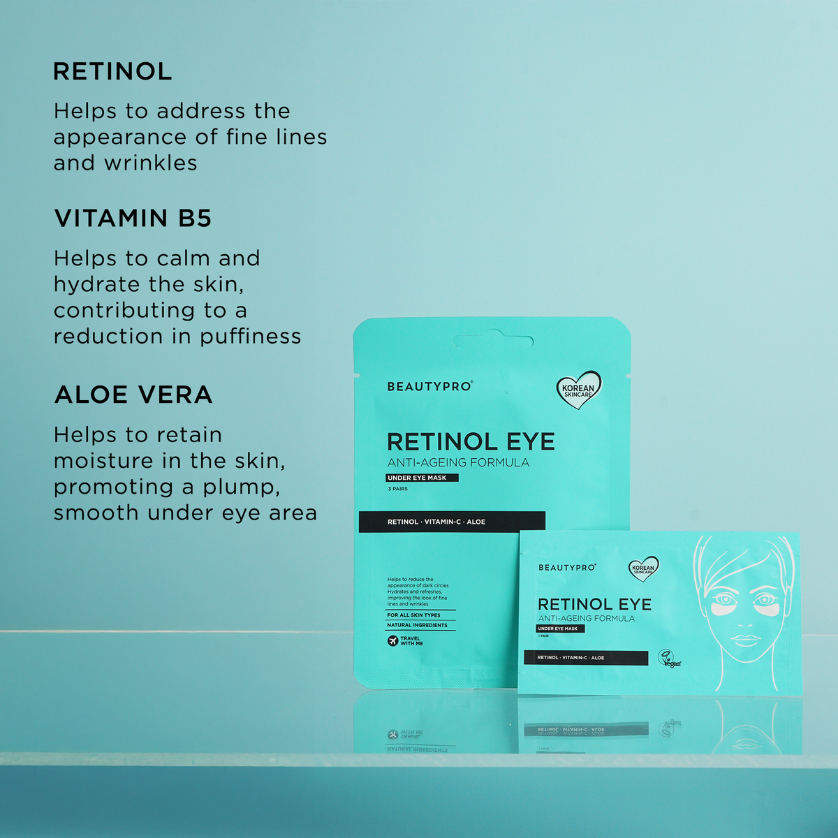 BEAUTYPRO Retinol Under Eye Patch (3 Pairs)