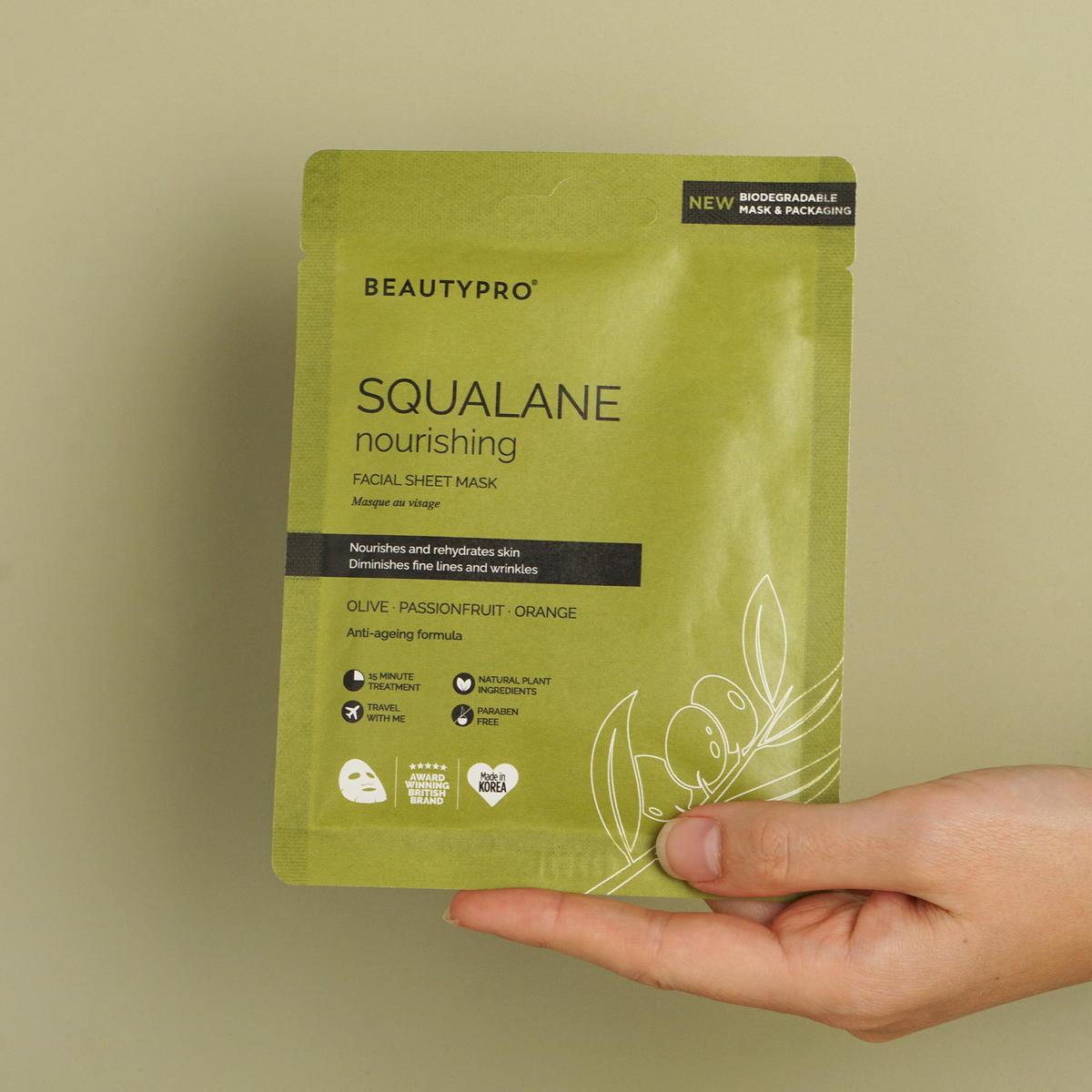 BEAUTYPRO Squalane Nourishing Face Sheet Mask