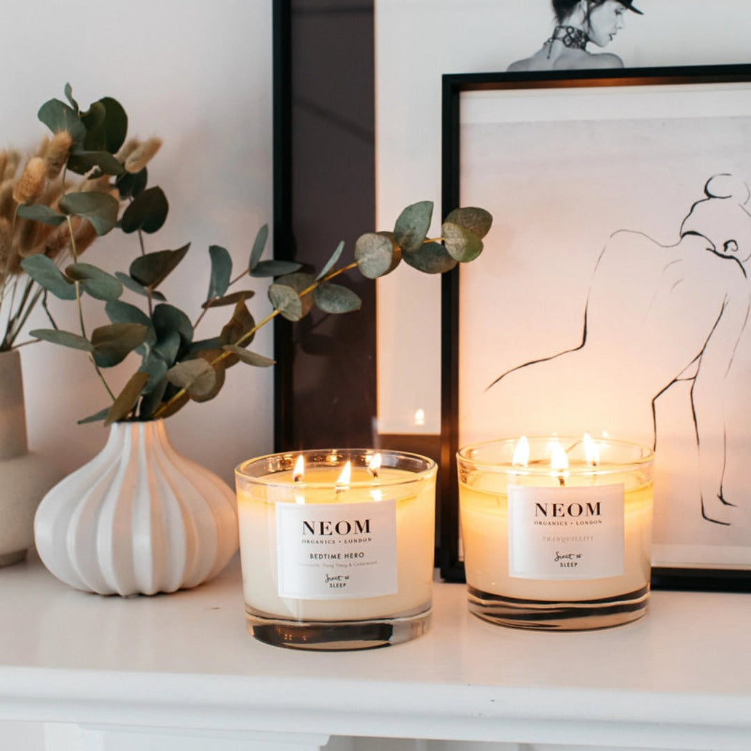 NEOM Bedtime Hero Scented Candle (3 Wicks) Buy Online Today | Face