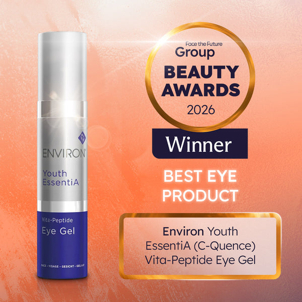 Environ Youth essentia c-quence vita peptide eye gel winner of best eye product, Face the Future Beauty Awards 2026 
