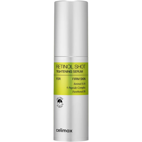 Celimax Retinol Shot serum bottle on a white background