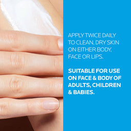 apply twice daily to clean, dry skin on either body, face or lips