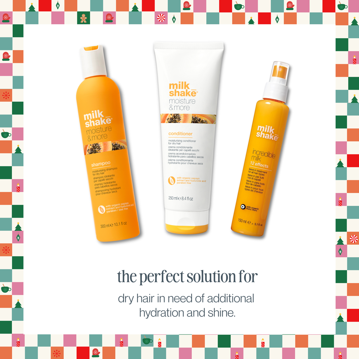 milk_shake Christmas Moisture & More Trio Set
