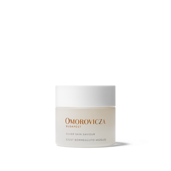 Omorovicza skincare jar on a white background