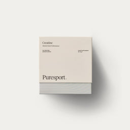 Creatine Puresport supplement box on a white background