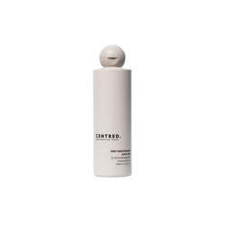 White bottle with a spherical cap on a white background