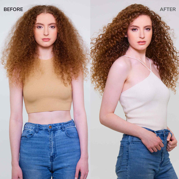 Before and after using the product