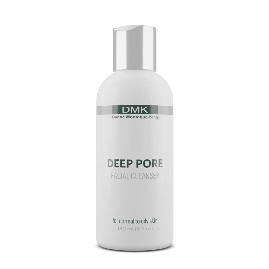 DMK Deep Pore Facial Cleanser bottle on a white background