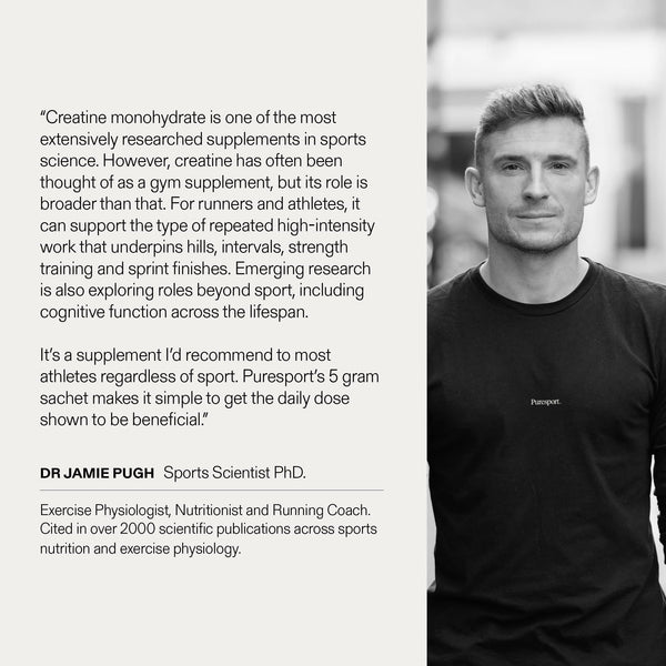 Jamie Pugh Sports Scientist PhD thoughts on Creatine Monohydrate. 