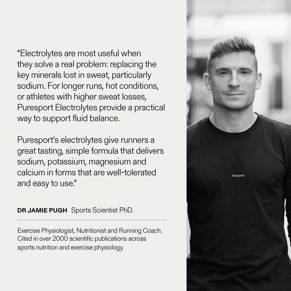 Jamie Pugh Sports Scientist PhD thoughts on Electrolytes. 