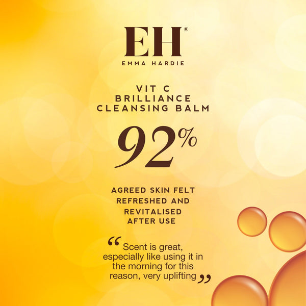 Vit C Brilliance Cleansing Balm 
92% of product trial users agreed that skin felt refreshed and revitalised after use.