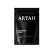 Black ARTAH essential fibre package on a light gray background with magazine approval stickers.