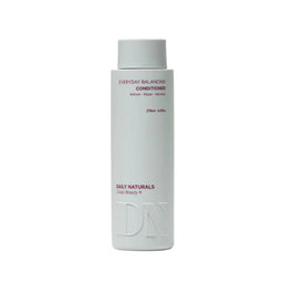 Conditioner bottle labeled 'Everyday Balancing Conditioner' by 'Daily Naturals' on a light gray background