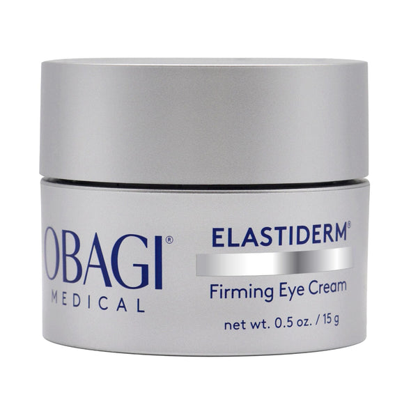 Obagi Elastiderm Firming Eye Cream jar on a white background
