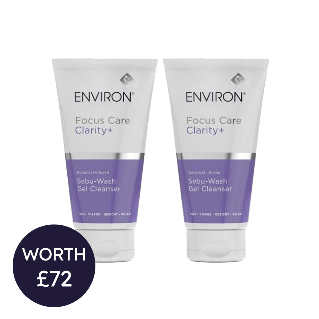 Environ Focus Care Clarity+ Botanical Infused Sebu-Wash Gel Cleanser Twin Set