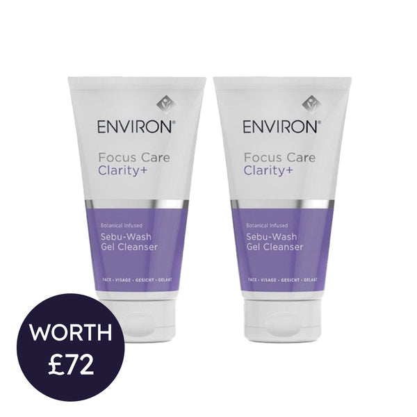 Environ Focus Care Clarity+ Botanical Infused Sebu-Wash Gel Cleanser Twin Set