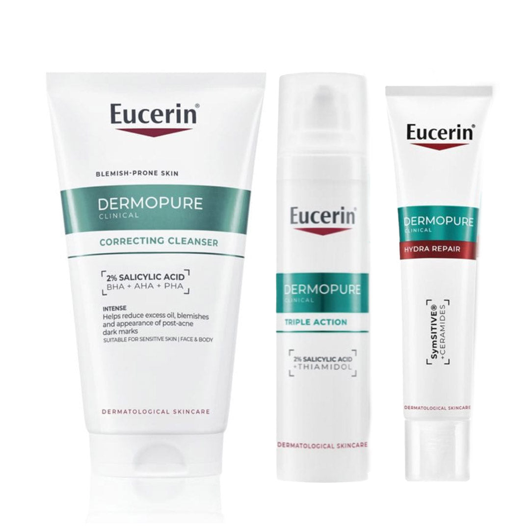 Eucerin DermoPure Clear & Correct Routine Trio | Face the Future
