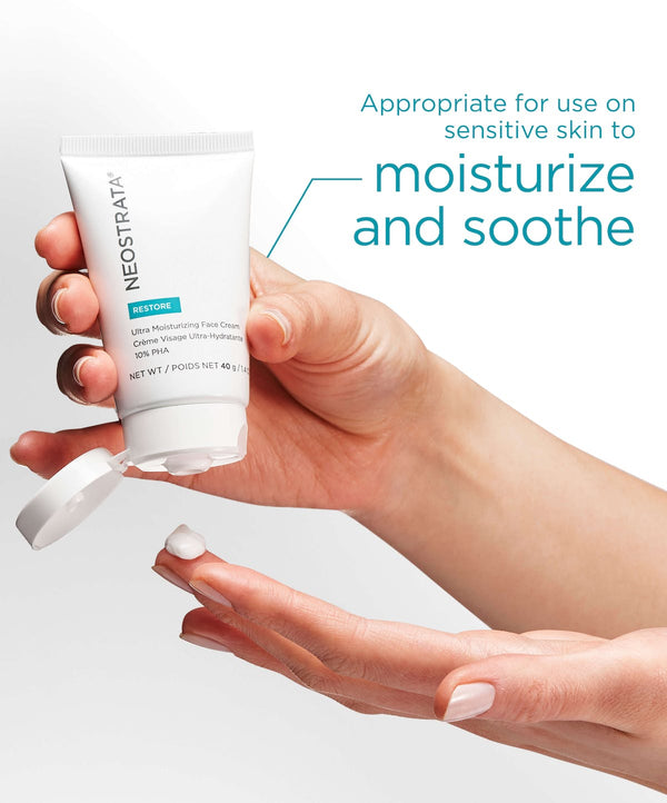 appropriate for use on sensitive skin to moisturise and soothe