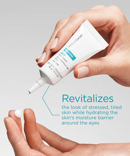 revitalizes the look of stressed, tired skin while hydrating the skins moisture barrier around the eyes