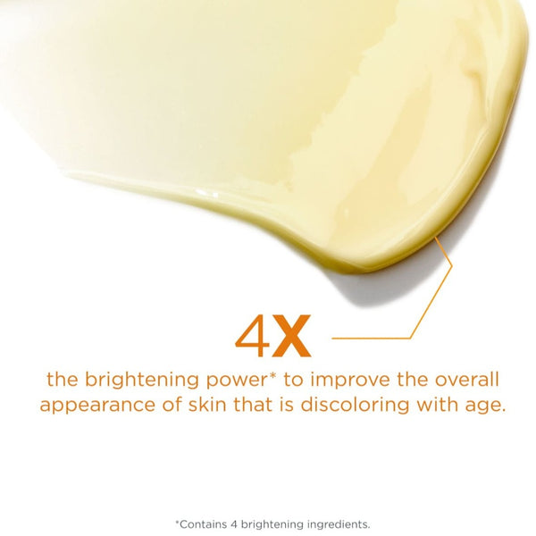 4 X the brightening power to improve the overall appearance of skin that is discolouring with age