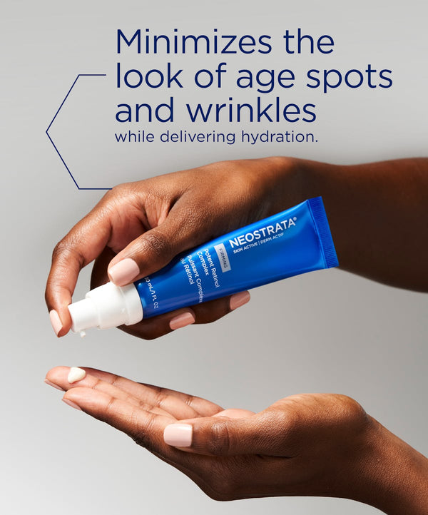 minimises the look of age spots and wrinkles while delivering hydration