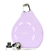 A light purple FOREO hair dryer attachment with a silver metal nozzle and a separate black and silver nozzle accessory, shown on a plain white background.