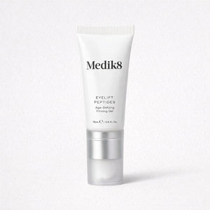 Medik8 eyelift peptides skincare gel on a white background