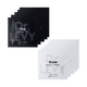 Black and white packets of Dr. Levy skincare products on a white background
