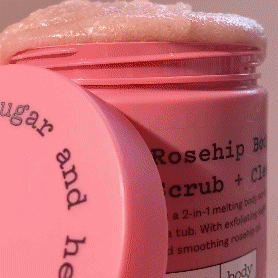 Frank Body Rosehip Body Scrub + Cleanser 250g